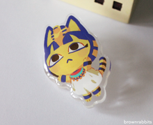 Load image into Gallery viewer, Acrylic Pin Animal Crossing Ankha