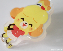 Load image into Gallery viewer, Acrylic Pin Animal Crossing Isabelle