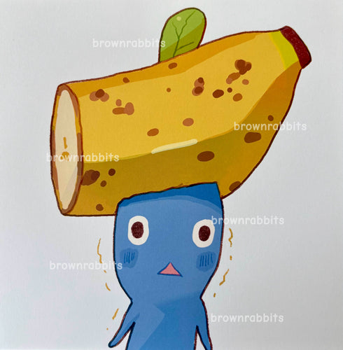 Mini Print - Blue Banana