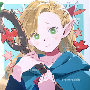 Delicious in Dungeon: Marcille Square Print