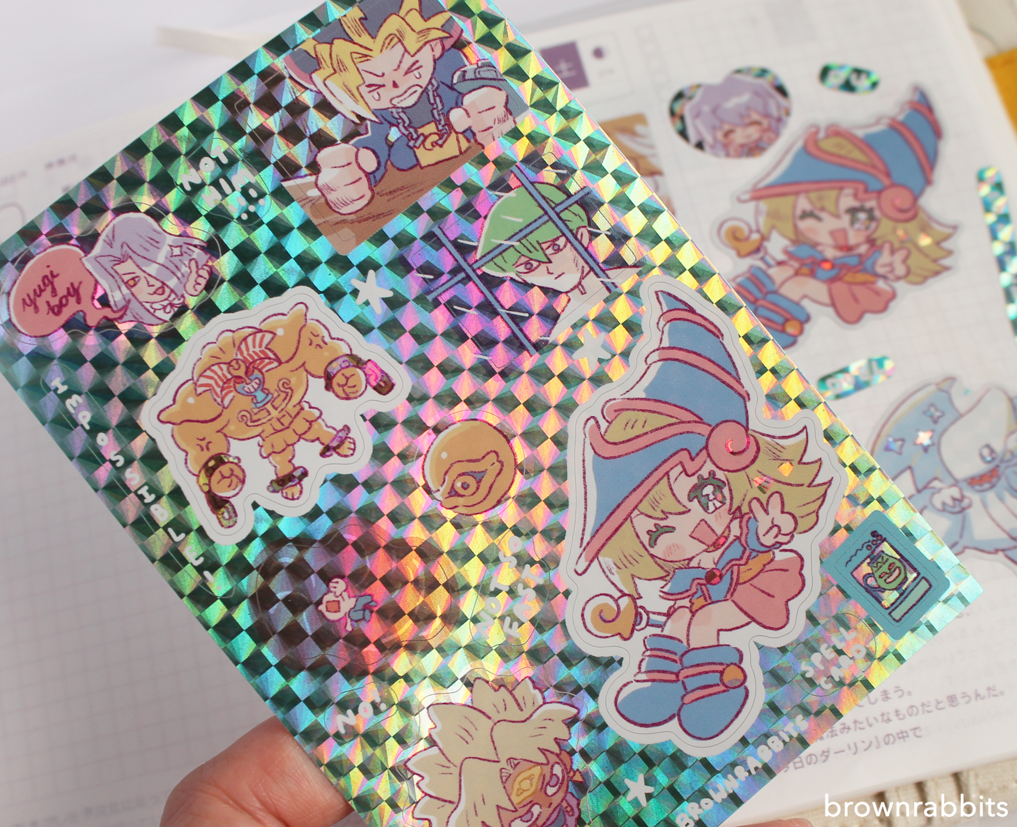 yugioh card stickers Yu-Gi-Oh! Sticker Sheets – Brownrabbits