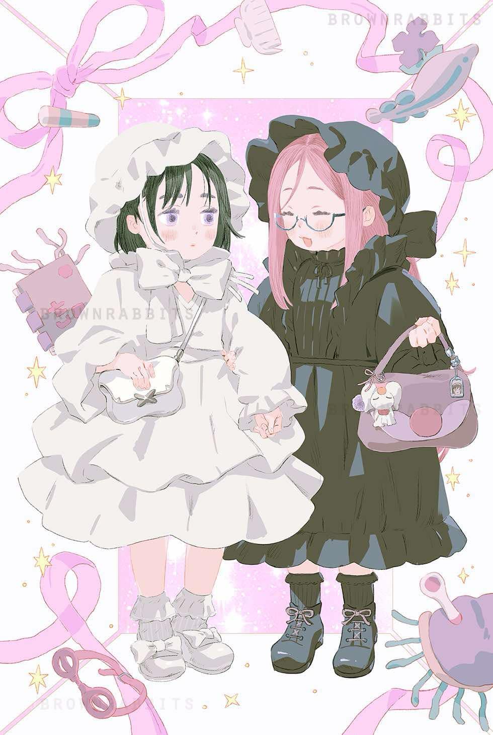 Alien Stage: Mizi & Sua Outfit (MiziSua) Poster – Brownrabbits