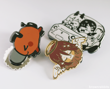 Load image into Gallery viewer, PREORDER: Chainsawman Pins *READ DESCRIPTION*