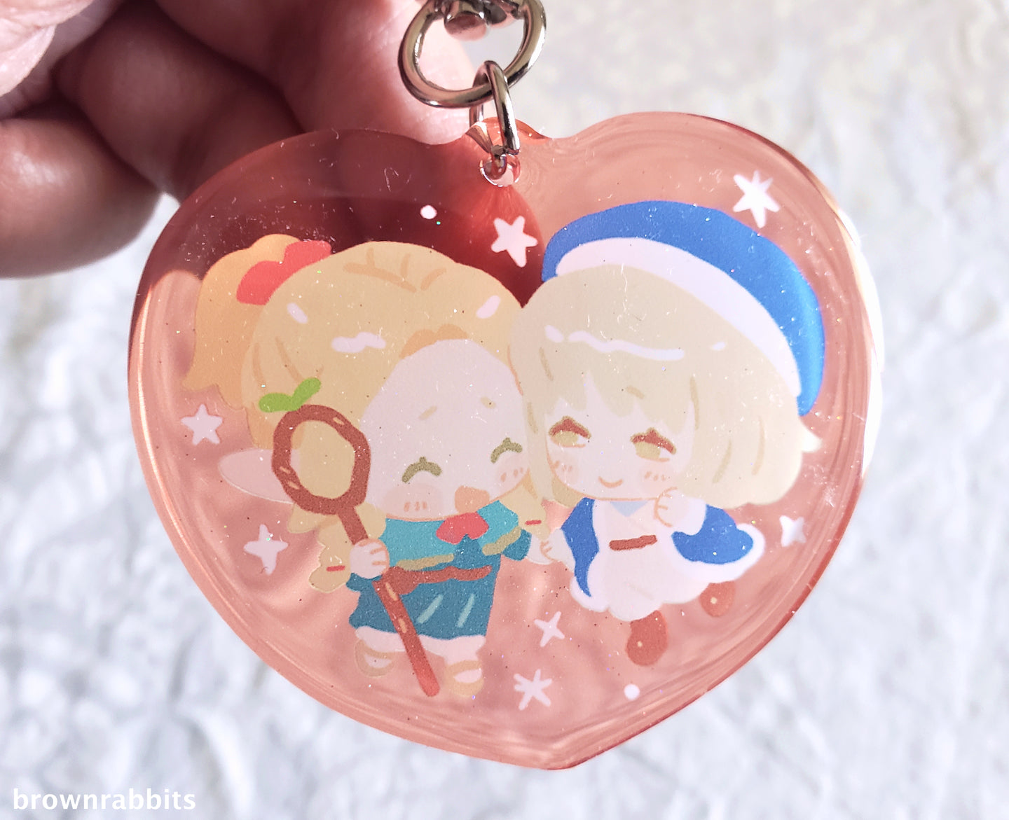 Delicious in Dungeon Keychain: Falin x Marcille (Farcille)