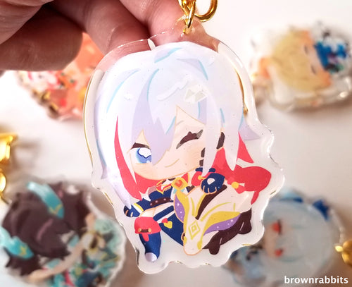 Honkai Star Rail Keychains: Topaz and Numby