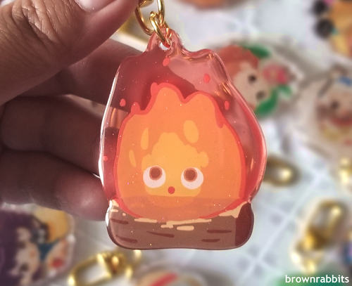 Ghibli Keychains: Calcifer