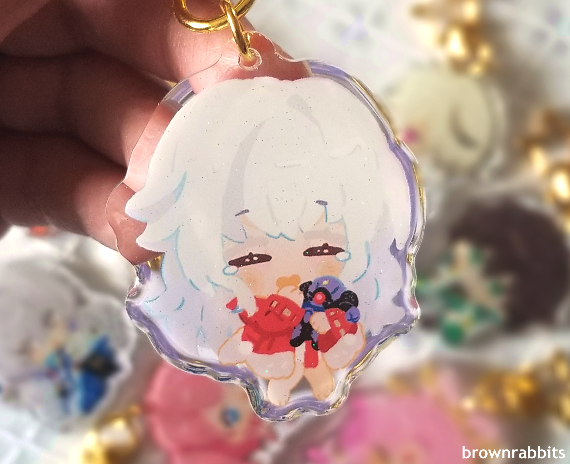 Clara Trinity Keychain Honkai Star Rail Keychains: Clara – Brownrabbits
