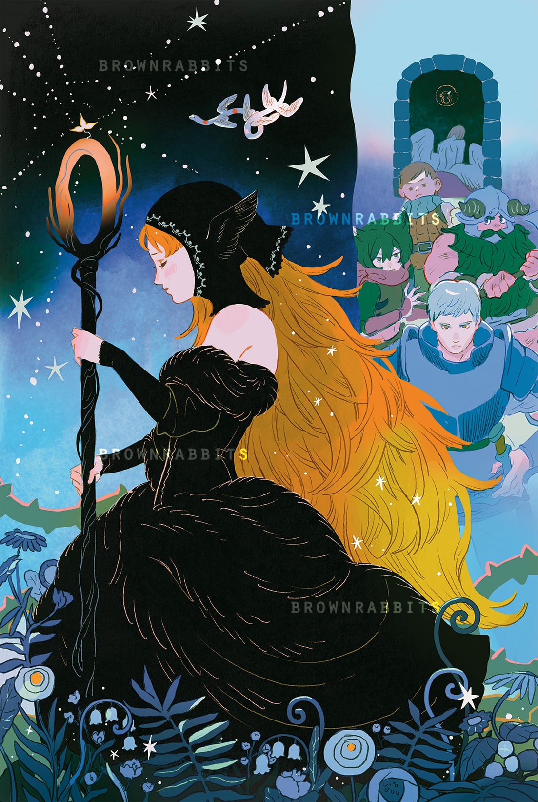 Delicious in Dungeon: Marcille Poster Brownrabbits Delicious in Dungeon: Marcille Poster Brownrabbits