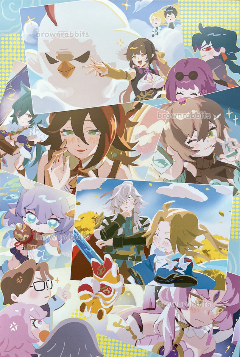 Honkai Star Rail: Xianzhou Luofu Polaroid Poster – Brownrabbits