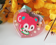 Load image into Gallery viewer, Heart Charm Animal Crossing Poppy