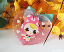 Load image into Gallery viewer, Heart Charm Animal Crossing Chrissy