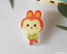 Load image into Gallery viewer, Acrylic Pin Animal Crossing Bunnie