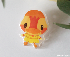 Acrylic Pin Animal Crossing Molly Brownrabbits