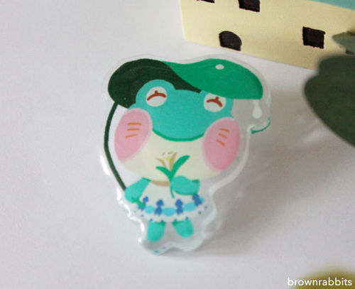 Acrylic Pin Animal Crossing Lily