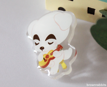 Load image into Gallery viewer, Acrylic Pin Animal Crossing K.K. Slider
