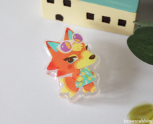 Load image into Gallery viewer, Acrylic Pin Animal Crossing Audie