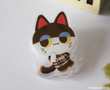 Load image into Gallery viewer, Acrylic Pin Animal Crossing Punchy