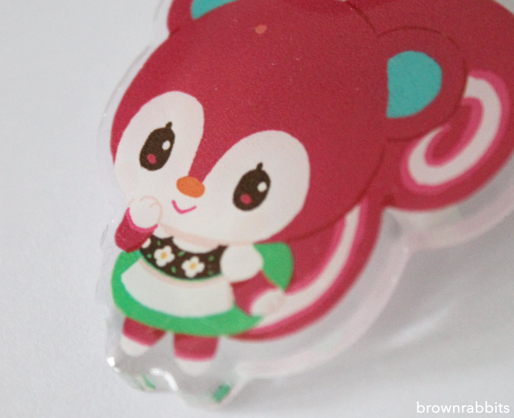 Animal Crossing Villagers and Characters Epoxy Acrylic Keychain Charm Dom