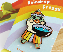 Load image into Gallery viewer, Raindrop Froggy Pin