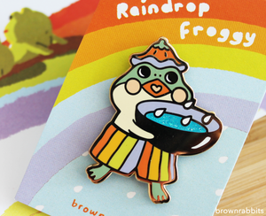 Raindrop Froggy Pin