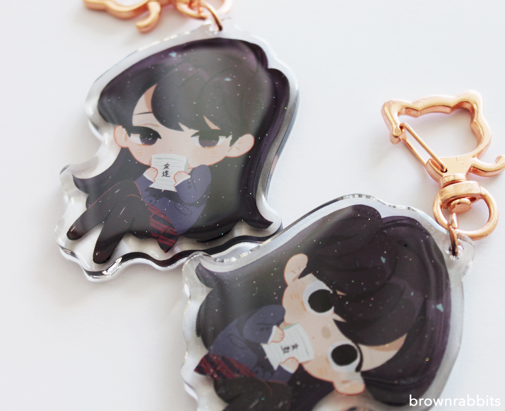 Komi-san keychain – Brownrabbits