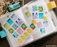 Load image into Gallery viewer, Pokemon Stamp Sticker Sheet