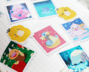 Pokemon Stamp Sticker Sheet