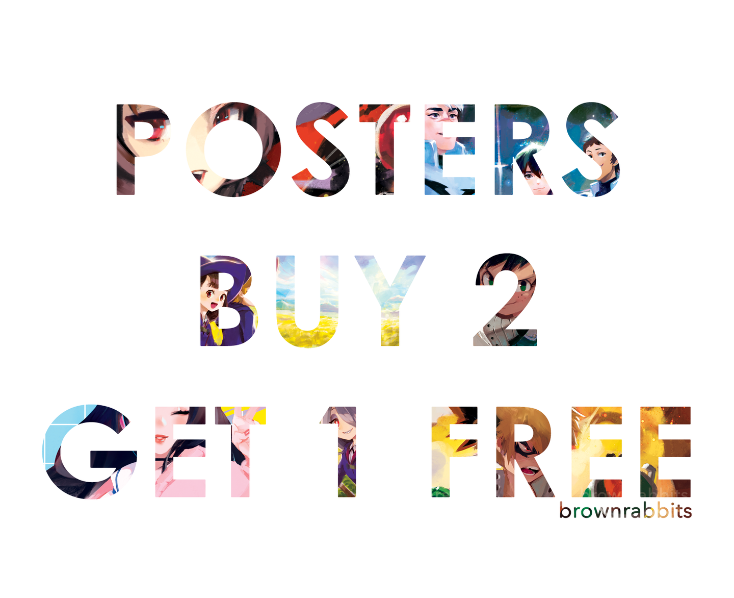 Poster Deal Buy 3 for $50