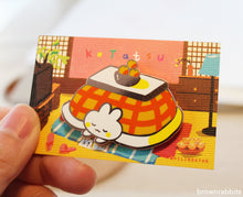 Load image into Gallery viewer, Bunny Kotatsu Enamel Pin
