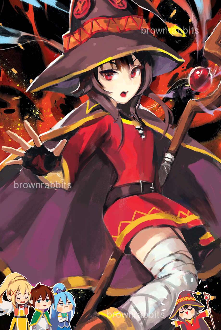 Megumin Poster めぐみん, この素晴らしい世界に祝福を! – Brownrabbits