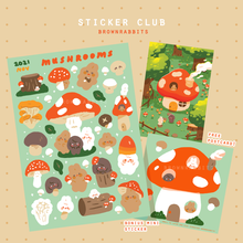 Load image into Gallery viewer, Mushroom Sticker Sheet