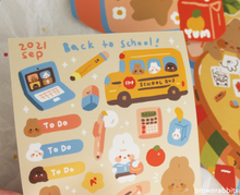 Load image into Gallery viewer, Back to school sticker sheet